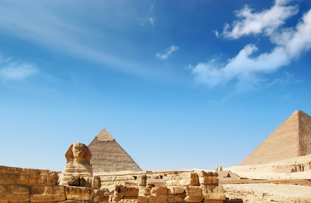 Giza Pyramids and Sphinx