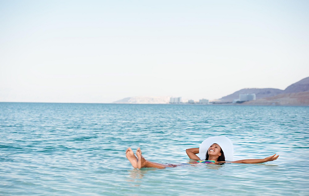 Floating on The Dead Sea